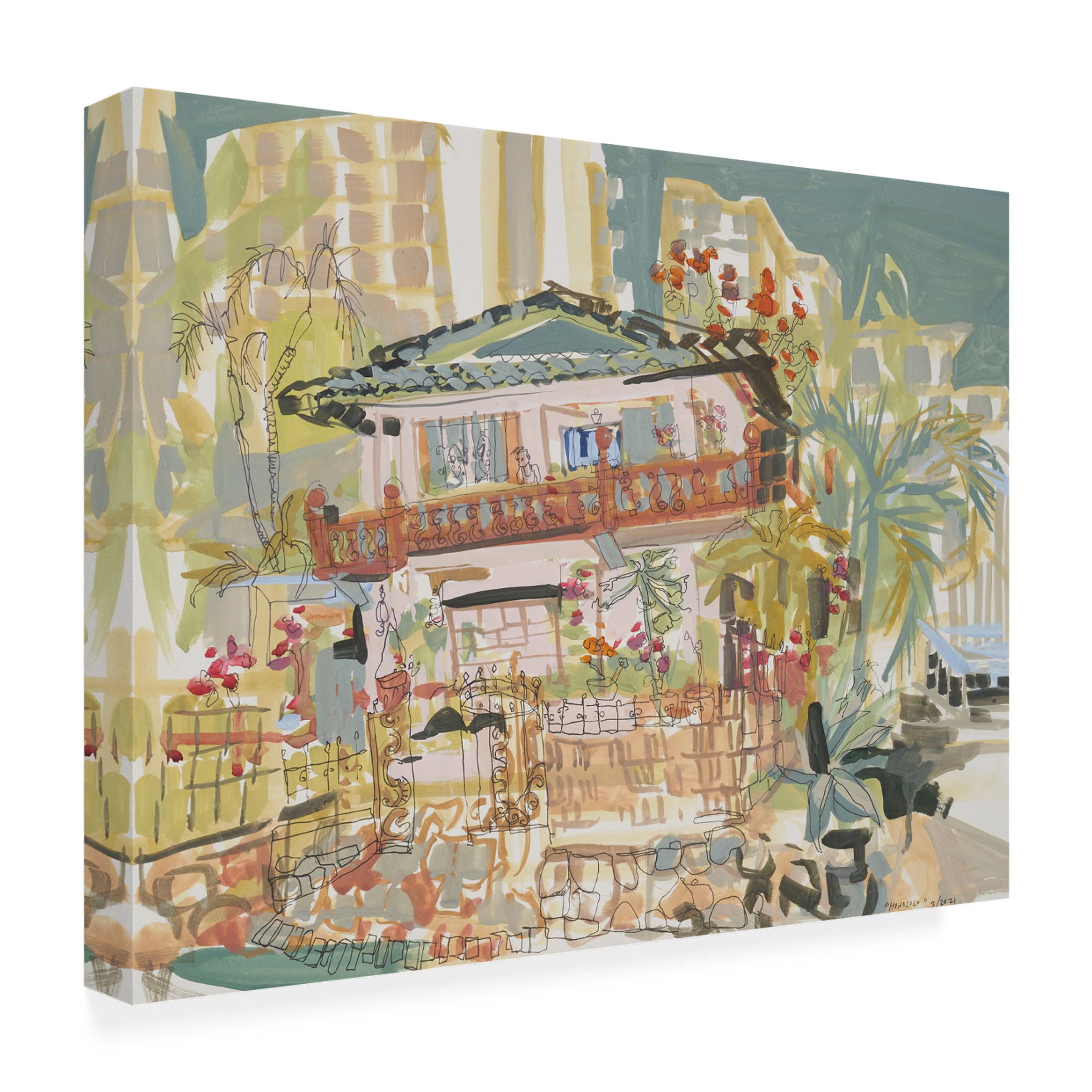 Canvas Wall Art - Erin McGee Ferrell 'Hawaii II' Wall Art for Living Room, Bedroom, or Office Décor by Trademark Fine Art - 32 x 24 Inches
