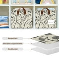 thumbnail image 4 of Yayeee Foldable Storage Basket for Shelves with Handles Waterproof Cloth Bins, Leaves Pattern, 4 of 7