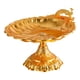 thumbnail image 2 of Bandeja decorativa dorada para servir, redonda, de metal, para frutas, accesorio de mesa dulce. Gran oro, 2 of 7