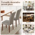 thumbnail image 6 of EOP Modern Upholstered Dining Chairs Set of 4, Tufted Parsons Dining Room Chair with Nailhead Trim, Armless Kitchen Side Chair with Wood Legs, Brown/Boho, 6 of 9