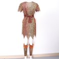 thumbnail image 4 of Traje de Disfraces de Cavernícola con Rodilleras Estampado Mangas Cortas Juego de Pretender para Hombre Mujer Una mujer Baoblaze Traje de traje de cavernícola, 4 of 8