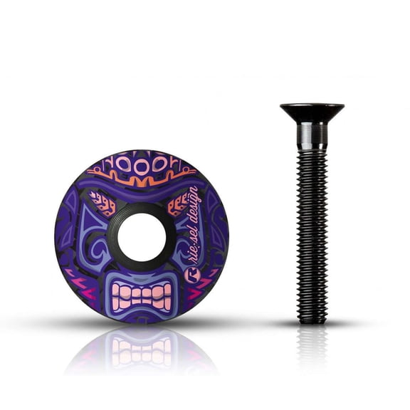 Riesel Design Stem Cap - 1 1/8" Carbon Fiber Stem Top Cap - Lightweight, UV-Resistant