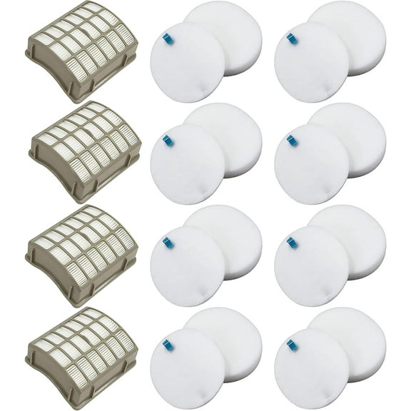 For Shark Navigator dlx Filter NV60 NV70 NV80 Replacement Filters,NV70 26,NV71,NV90,UV420 NV90 26 NV95 NV80 and NVC80C.4 4 Foam Filters   2 HEPA Filters