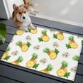 thumbnail image 3 of 2x3 Ft Entryway Area Rug, Summer Pineapple Kitchen Rug Runner Washable Floor Mat, Modern Tropical Fruit Watercolor Non Slip Indoor Door Mat Throw Carpet for Bathroom Living Room Bedroom, 3 of 8