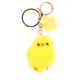 thumbnail image 1 of Llavero de pollito de peluche, adorno colgante para bolso y llave de coche (Pollito amarillo + flor amarilla), 1 of 5