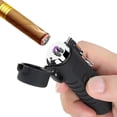 thumbnail image 2 of Usb Lighter, Electric Lighter, Rechargeable With Flashlight, Arc Lighter, Waterproof, Windproof, Flameless, Plasma Lighter For Cigars, Kitchen, Outdoor, Camping, 2 of 7