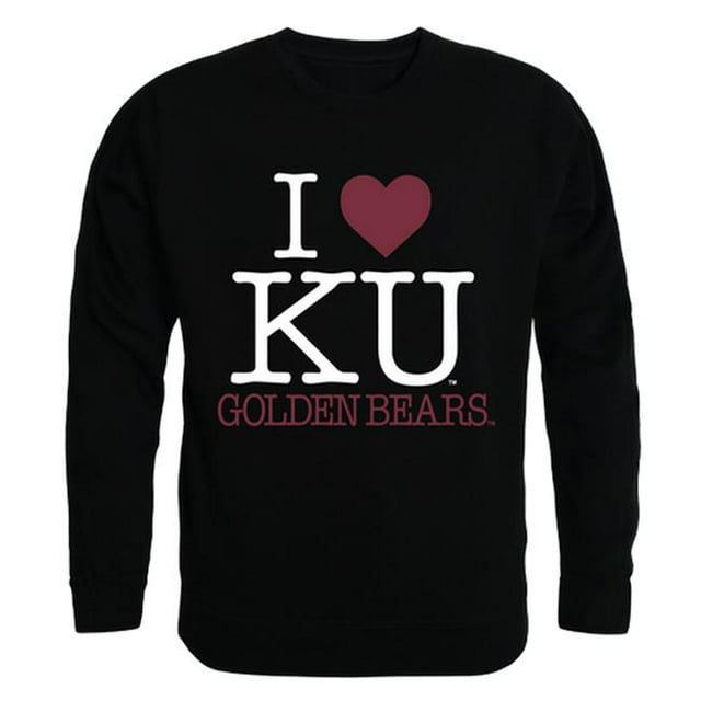 552-321-BLK-03 Kutztown University I Love T-Shirt Col Rond, Noir - Large
