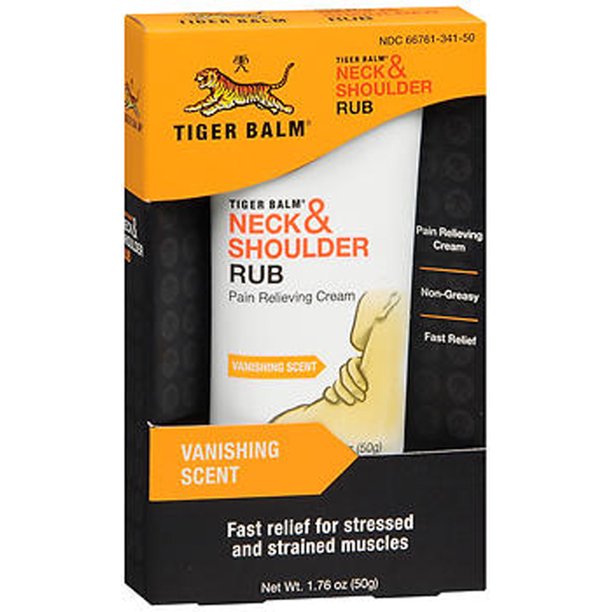 Tiger Balm Neck & Shoulder Rub Vanishing Scent - Walmart.com - Walmart.com