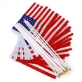 thumbnail image 3 of Banderas de palo de mano Zulema 1 docena 8 x 5 pulgadas EE.UU. bandera, 3 of 8