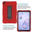 thumbnail image 3 of Dteck Case for Samsung Galaxy Tab A 8.4" SM-T307 (2020 Released),Shockproof Armor Rugged Rubber Case Hybrid Hard PC Protective Stand Cover (Without Built-in Screen Protector),Red+Black, 3 of 6
