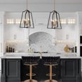 thumbnail image 7 of Modern Home Luxe Soho Contemporary Adjustable Barstool/Bar Chair with 360° Rotation (Black/Gold, 2), 7 of 7