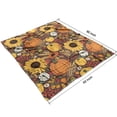 thumbnail image 4 of Fall Pumpkins Sunflowers Autumn Pattern Blanket,Comfortable Soft Flannel Throw Blanket,All Season,Warm Lightweight Blankets for Sofa Bed Couch Living Room Chair,50"x60", 4 of 4