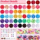 thumbnail image 2 of Kit para hacer pulseras Pubiseed 2303 piezas de cuentas de poni de 48 colores, 2 of 8