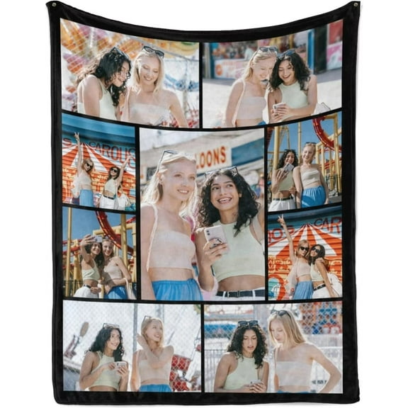 AISENIN New Design Custom Photo Blanket for Kids Adult Picture Personalized Blanket and Throw Flannel Customized Blanket