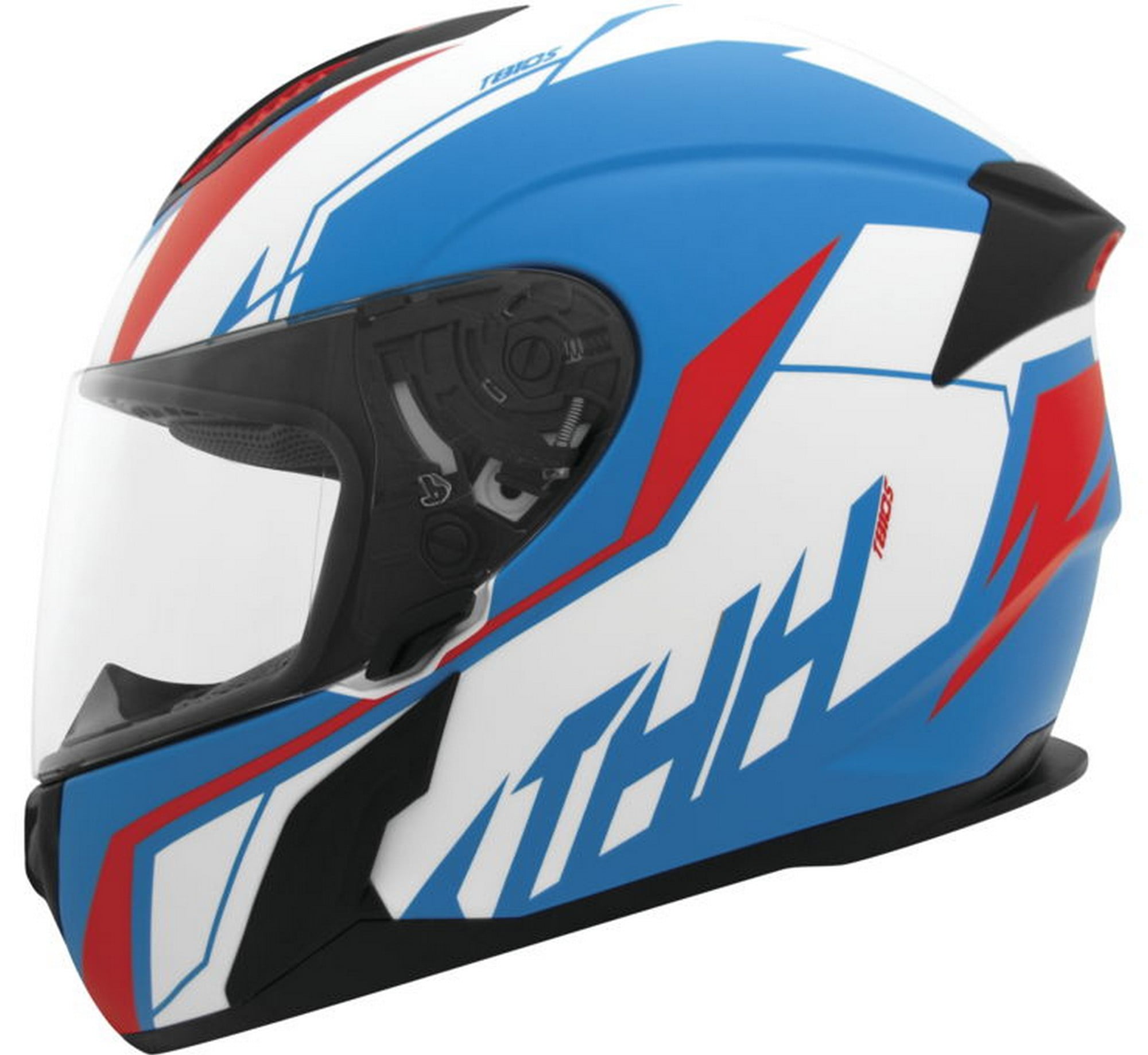 THH T-810S Turbo Motorcycle Helmet Blue/Red XS