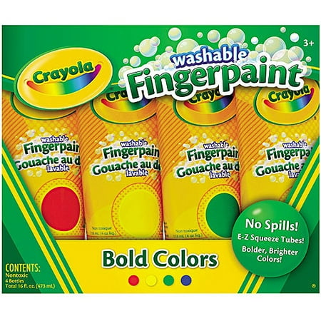 Crayola Washable Fingerpaint Pack, Assor