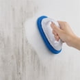 thumbnail image 5 of Handled Bath Scrubber, Bathroom Scouring Pad, Heavy Duty Cleaning Sponge Scrub Brush, Non-Scratch Remove Soap Scum, for Shower Tile Bathtube Sink Spas Hot Tubs, Swimming Pool Step & Corner,White, 5 of 7