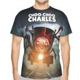 thumbnail image 5 of Unisex 3D Print Choo Choo Charles T Shirts Graphic Design Casual Summer Short Sleeve Fashion Tees Shirt for Men Women, 5 of 8
