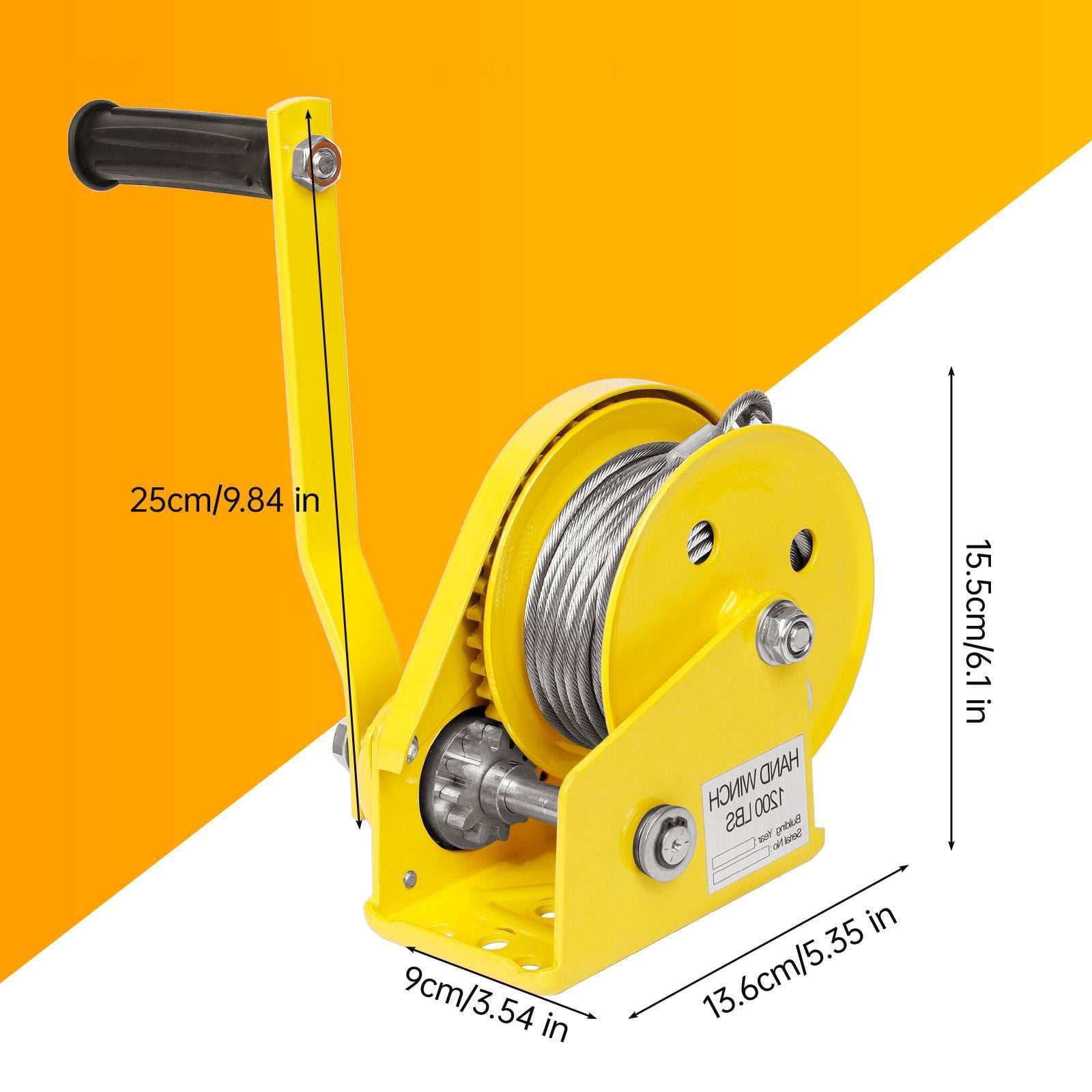 Air Conditioner Lifting Tool, 400 LBS Load Capacity Air Conditioner Lifting Cranes,  for Installation of Outdoor Air Conditioner, Manual Winches, Orange