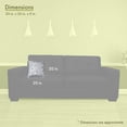 thumbnail image 3 of Majestic Home Goods Indoor Gray Fusion Large Decorative Throw Pillow 20 in L x 8 in W x 20 in H, 3 of 6