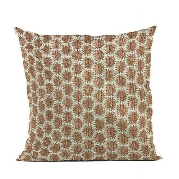 Brown Eyelashes Dot Luxury Throw Pillow - 20 x 36 in. King Size