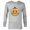 Athletic Heather, variant on The Bob’s Burgers Movie Gene Belcher - Long Sleeve T-Shirt for Men - Customized-White
