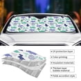 thumbnail image 3 of Yiaed Dinosaur Print Car Windshield Sunshade Front Auto Car Front Window Sun Shade Foldable Sun Visor Shield Cover Auto Accessories for Sedan SUV Truck-Medium, 3 of 5