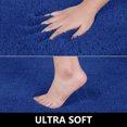 thumbnail image 6 of Navy Bathroom Rug, Non Slip Bath Mat, 20" x 32" Microfiber Thick Plush Water Absorbent Shower Mat for Bedroom, Tub and Shower, Machine Washable, 6 of 10