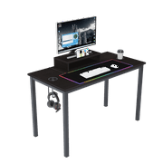 SOGES 60 inches Gaming Desk  Computer Office Desk with Holders, Black