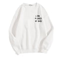thumbnail image 3 of HNMKIU Oversized Sweatshirt Women Relaxed Fashionable Double Printed Top Cozy And Stylish Two Tone Shirt, 3 of 3