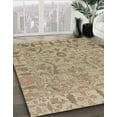 thumbnail image 3 of Ahgly Company Machine Washable Indoor Square Abstract Dark Khaki Green Area Rugs, 7' Square, 3 of 7