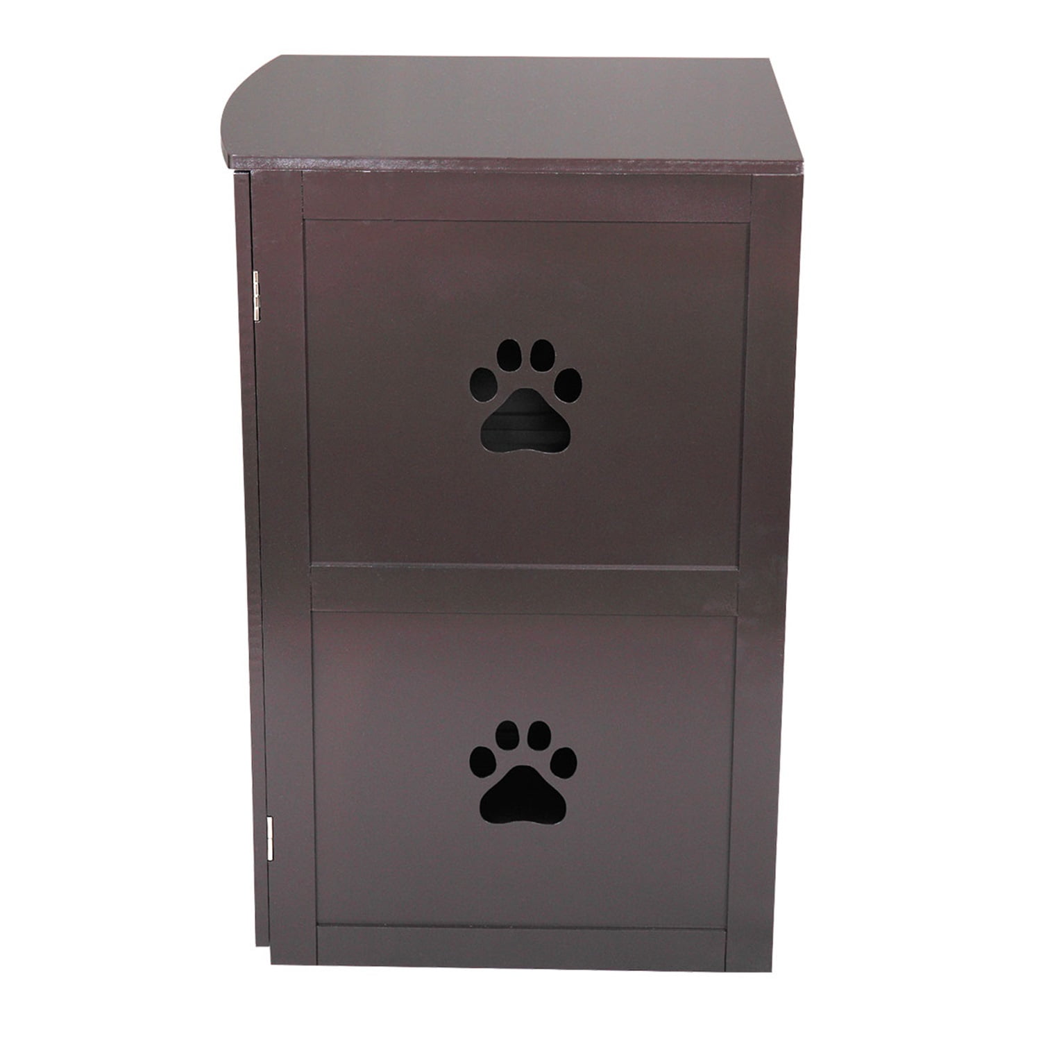 Pefilos 41" Enclosed Litter Box Enclosure Furniture Hidden Cabinet,Cat Washroom, Cat House Feeding Station Kitten Kitty, Brown Pefilos 41" Enclosed Litter Box Enclosure Furniture Hidden Cabinet,Cat Washroom, Cat House Feeding Station Kitten Kitty, Brown