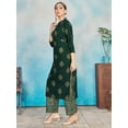 thumbnail image 3 of Elina Fashion Female Kurti for Women's With Pant | Green Foil Print, 3 of 6