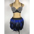 thumbnail image 4 of Falda larga de dos tamaños grandes de otoño con plumas negras irregulares hechas a mano, 4 of 4