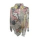 thumbnail image 4 of ICHUANYI Clearance Fashion Women's Loose Buttons Printing Lapel Long Sleeves T-shirts Blouse Tops(White, XXL) ICHUANYI WER2023080801482, 4 of 6