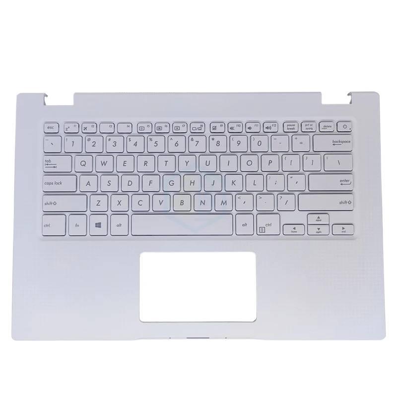 English US keyboard for  ImagineBook MJ401T MJ401TA laptop Palmrest Upper cover keyboards white keycaps 90NB0MA1-R31US0