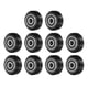 thumbnail image 1 of Uxcell 10 piezas de rodillos V-Slot para impresora 3D, ruedas de gantry de alta velocidad, rueda de polea POM con rodamientos de doble escudo 625ZZ (negro), 1 of 6