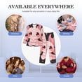 thumbnail image 7 of KLL Chibi Axolotl Sakura Fantasy Sleepwear Mens Flannel Pajamas,Long Cotton Pj Set, 7 of 7