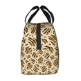 thumbnail image 4 of Tiger Stripe Animal Print Lunch Bag Thick Aluminum Foil Tote Cooler for Women Office Picnic Gift, 4 of 7