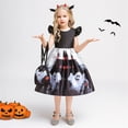 thumbnail image 1 of KAWELL Costume de Citrouille d'Halloween pour Fille avec Sac pour 3-12 Ans, 1 of 5