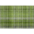 thumbnail image 2 of Addison Rugs Mayfield Washable Transitional Plaid Green Rectangle Rug, 1'8" x 2'6", 2 of 5