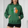 thumbnail image 6 of ShiShine St Patricks Day Sweatshirt for Women Hooded Long Sleeve Casual Pullover with Cute Print, 6 of 7