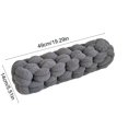 thumbnail image 3 of Eolstice Hand Knotted Long Lumbar Pillow, Soft Cozy Knot Cushion, Decorative Throw Pillow for Sofa Bedroom, Homestay Home Decor Accent, 3 of 5