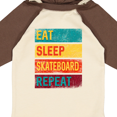 thumbnail image 4 of Inktastic Skateboarding Eat Sleep Skateboard Repeat Boys or Girls Long Sleeve Baby Bodysuit, 4 of 5