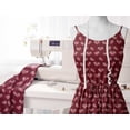 thumbnail image 6 of Soimoi Velvet Red Fabric By the Yard - 54 Inch Wide - Watercolor Flower Floral Print Material - Artistic and Vibrant Patterns for Fashion and Crafts Printed Fabric, 6 of 6