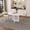 White 236, variant on 47 Inch Round Dining Table for 4 - Farmhouse Kitchen Table with Oak Finish, MDF Circle Table 300lb Capacity - Easy Assembly Dining Table for Small Spaces