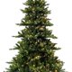 thumbnail image 3 of Gran oferta, árbol de abeto preiluminado, luces LED, árboles de Navidad artificiales con bisagras, decoración navideña de 3 pies a 12 pies, 3 of 3