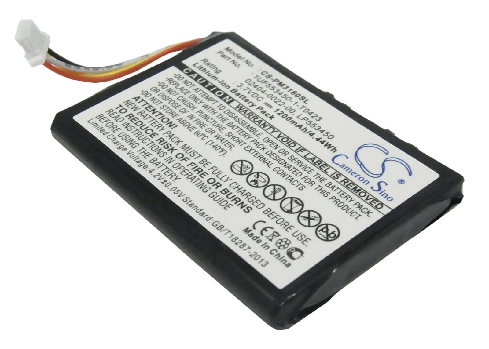 Replacement Battery for Flip 3.7v 1200mAh/4.44Wh Camera Battery