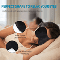 thumbnail image 5 of RUIPTSKE Mulberry Silk Sleep Eye Masks, Adjustable Elastic Band, 2 Pack, for Deep Sleep, Black & Navy Blue, 5 of 6