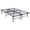 Full + Black + Metal + Modern + Adjustable Bedbase + Steel, variant on Space Saving Twin Platform Bed with Heavy Gauge Steel Frame, Black Metal Bed Frame for Bedroom